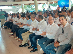 Presidente de la CPADB y equipo acompaña al mandatario Luis Abinader en recorrido