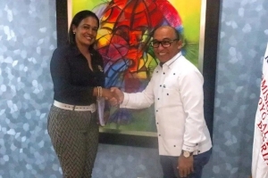 Presidente de la CPADB recibe  visita gobernadora
