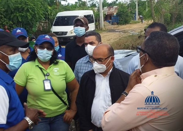 Presidente CPADB realiza recorrido por Santo Domingo Oeste tras paso de Tormenta Grace