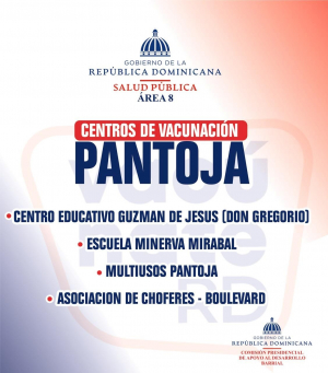 Centros de vacunación en Pantoja