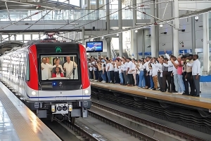 Presidente Abinader inaugura nuevos trenes y t&uacute;neles entre l&iacute;nea 1 y 2