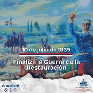 10 de julio finaliza la  Guerra de la Restauración